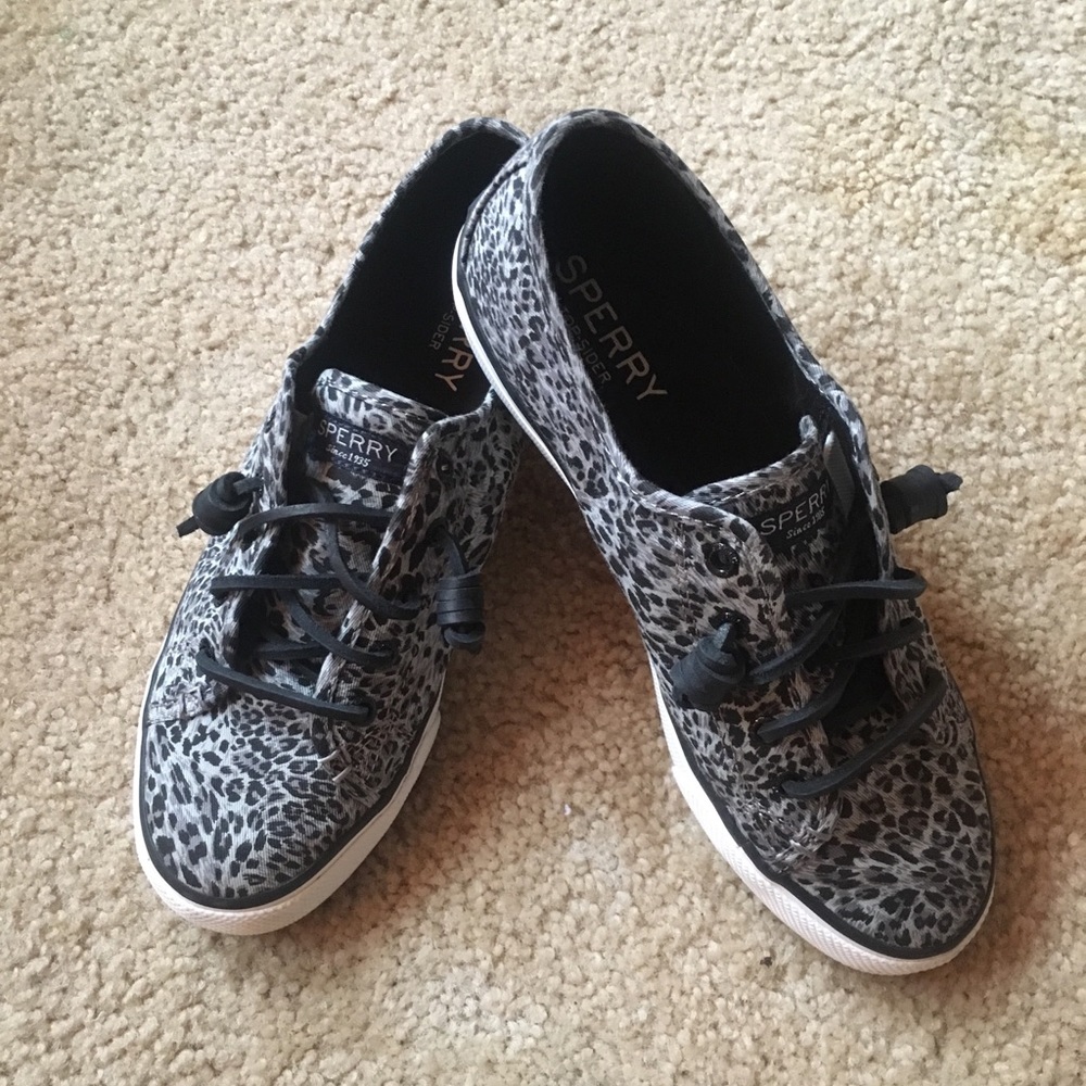 Cheetah Print Sperrys
